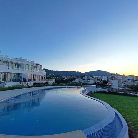 Penthouse Poseidon With Sea And Montain View, Bbq, Big Roof Terrace On North-cyprus Apartment Kalogrea