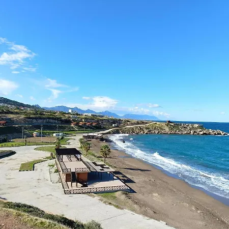 Apartment Penthouse Poseidon With Sea And Montain View, Bbq, Big Roof Terrace On North-cyprus Kalogrea