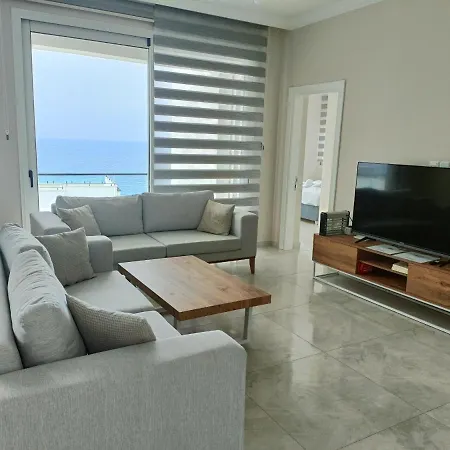 Apartment Penthouse Poseidon With Sea And Montain View, Bbq, Big Roof Terrace On North-cyprus